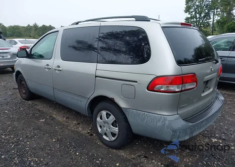 2002 Toyota Sienna Le из США, поврежденный, VIN 4T3ZF13C42U488398